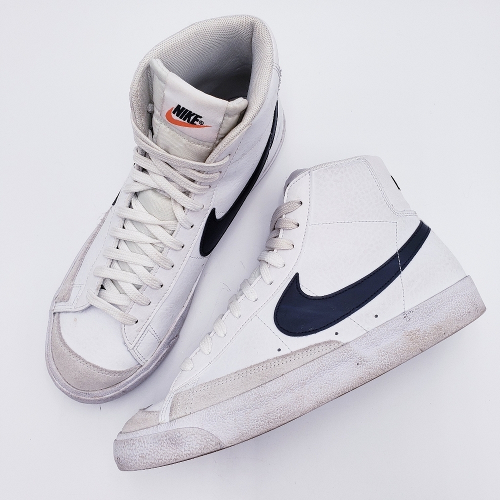 Nike Blazer Mid '77 Boys' Grade‎ School DA4086-100 Youth Size 7  White Black